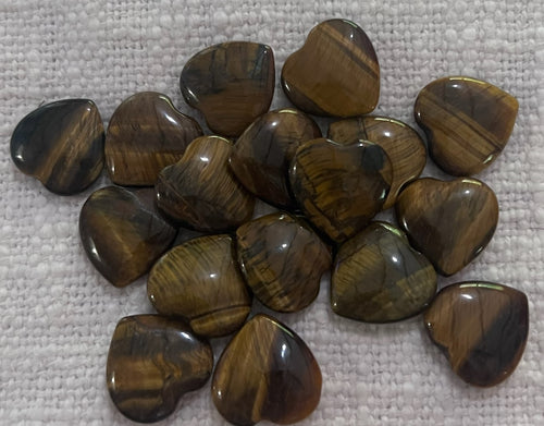 Tigers Eye - Love Heart Shape