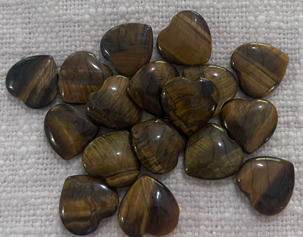 Tigers Eye - Love Heart Shape